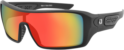 BOBSTER Paragon Sunglasses - Matte Black - Smoke Crimson Mirror Lens EPAR001