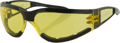 BOBSTER Shield II Sunglasses - Gloss Black - Yellow Lens ESH204