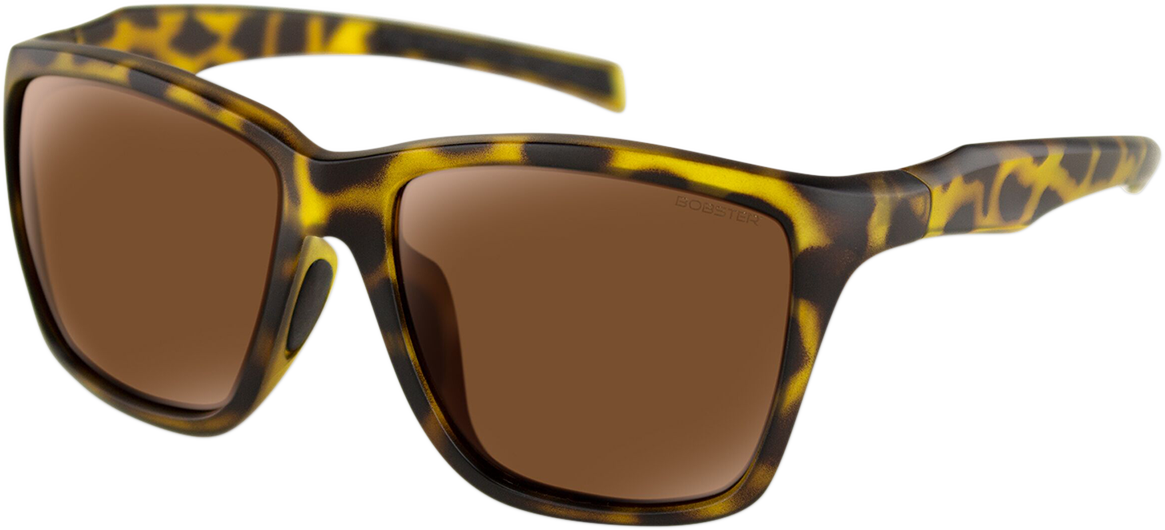 BOBSTER Anchor Sunglasses - Matte Brown Tortoise - Brown Polarized Lens BANC002P
