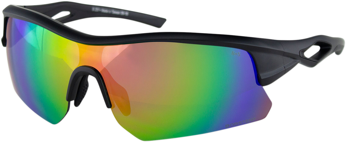BOBSTER Dash Sunglasses - Matte Black - Smoke Pink Revo Mirror BDAS001