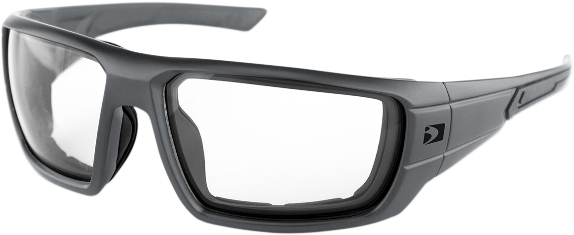 BOBSTER Mission Sunglasses - Matte Gray - Clear Lens BMIS001C