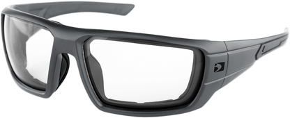 BOBSTER Mission Sunglasses - Matte Gray - Clear Lens BMIS001C