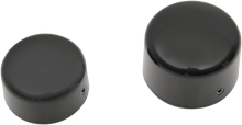 DRAG SPECIALTIES Axle Caps - Black - Rear - Pair W16-0332GB