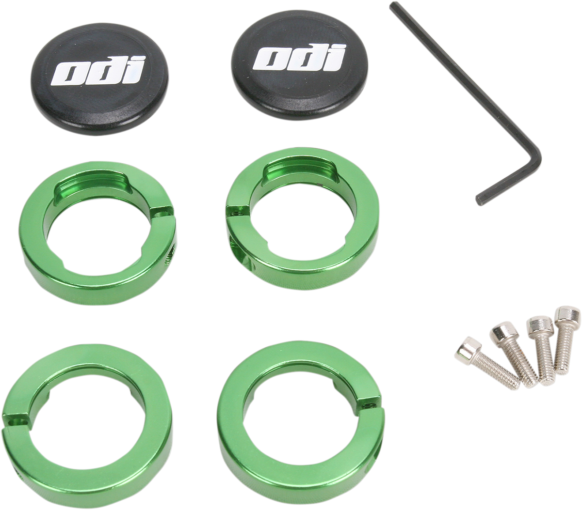 ODI Lock Jaw Clamps - Green D70LJN