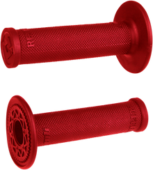 ODI Ruffian MX Single-Ply Grips - No Waffle - Red H00RFR