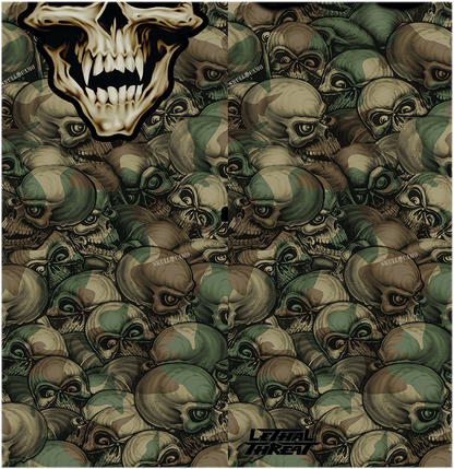 LETHAL THREAT Neck Scarf - Camo Skull NS90802