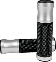 DRIVEN RACING 7/8" D3 Grips - Silver/Black D3SL
