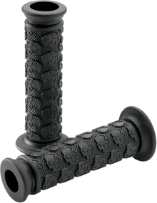 DRIVEN RACING Skully MX Grips - Open Ends - Black D701BKO