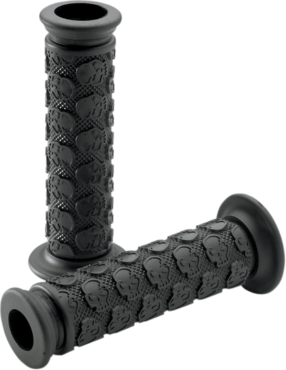 DRIVEN RACING Skully MX Grips - Open Ends - Black D701BKO