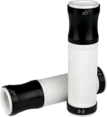 DRIVEN RACING 7/8" D3 Grips - Black/White D3BK/WT