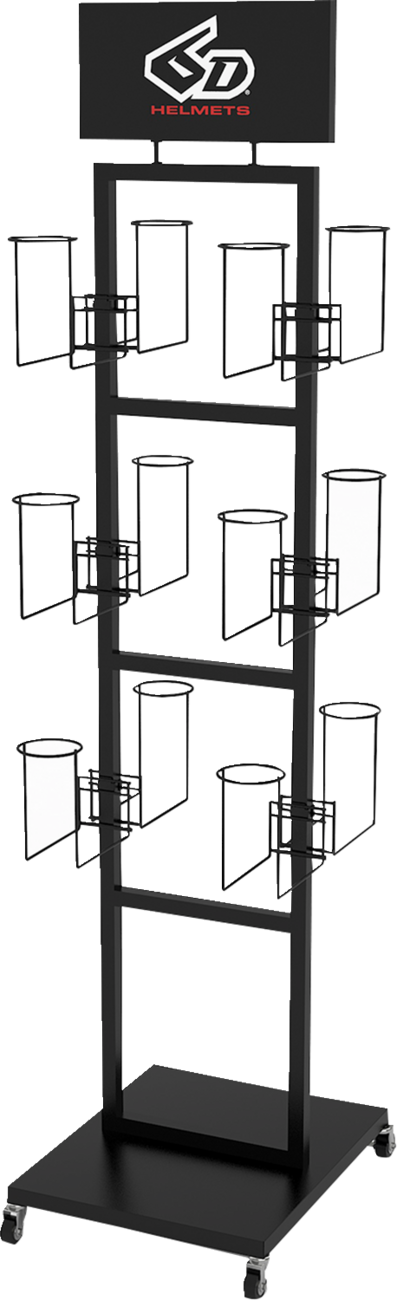 6D HELMETS Helmet Floor Display - Rack - Box 1 of 2 90-4027