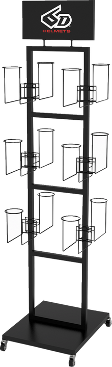 6D HELMETS Helmet Floor Display - Rack - Box 1 of 2 90-4027