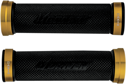 DRIVEN RACING D-Axis Grips - Gold/Black DXG-GD