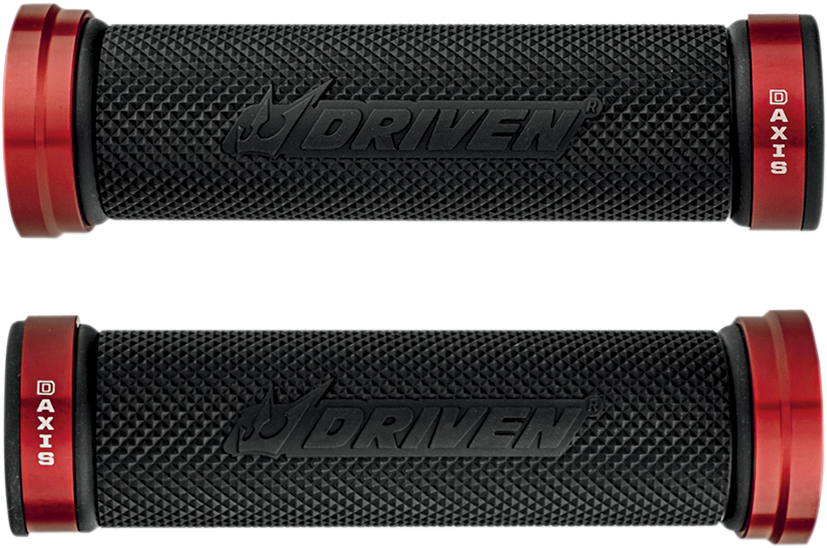 DRIVEN RACING D-Axis Grips - Red/Black DXG-RD