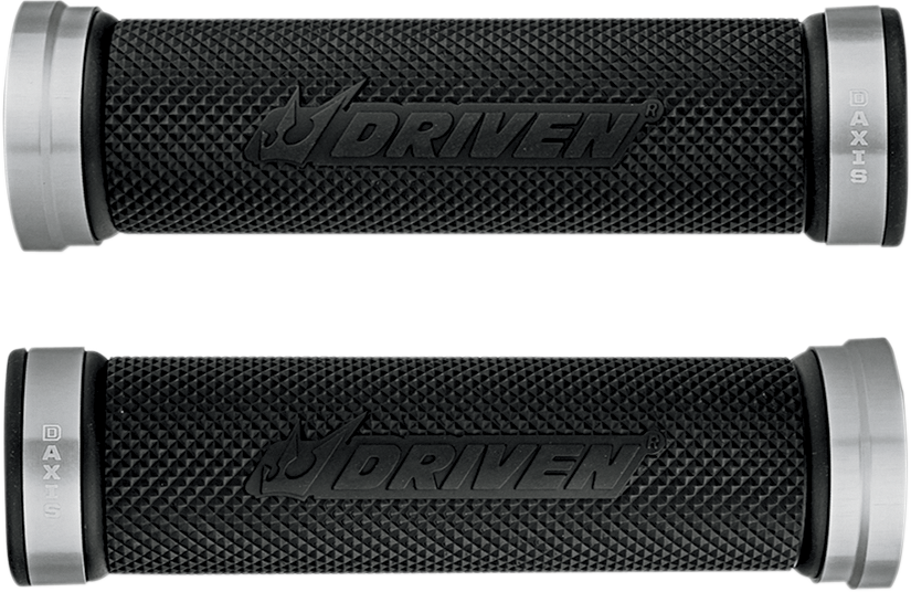 DRIVEN RACING D-Axis Grips - Silver/Black DXG-SL
