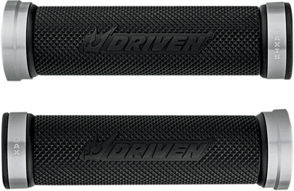 DRIVEN RACING D-Axis Grips - Silver/Black DXG-SL