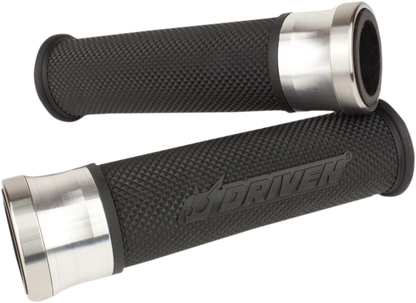 DRIVEN RACING Halo Grips - Silver/Black DHS-SL