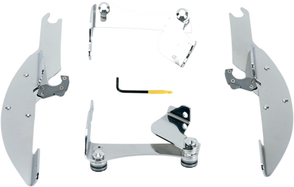 MEMPHIS SHADES Batwing Trigger Lock Mounting Kit - VTX 1300 - Polished MEK1901