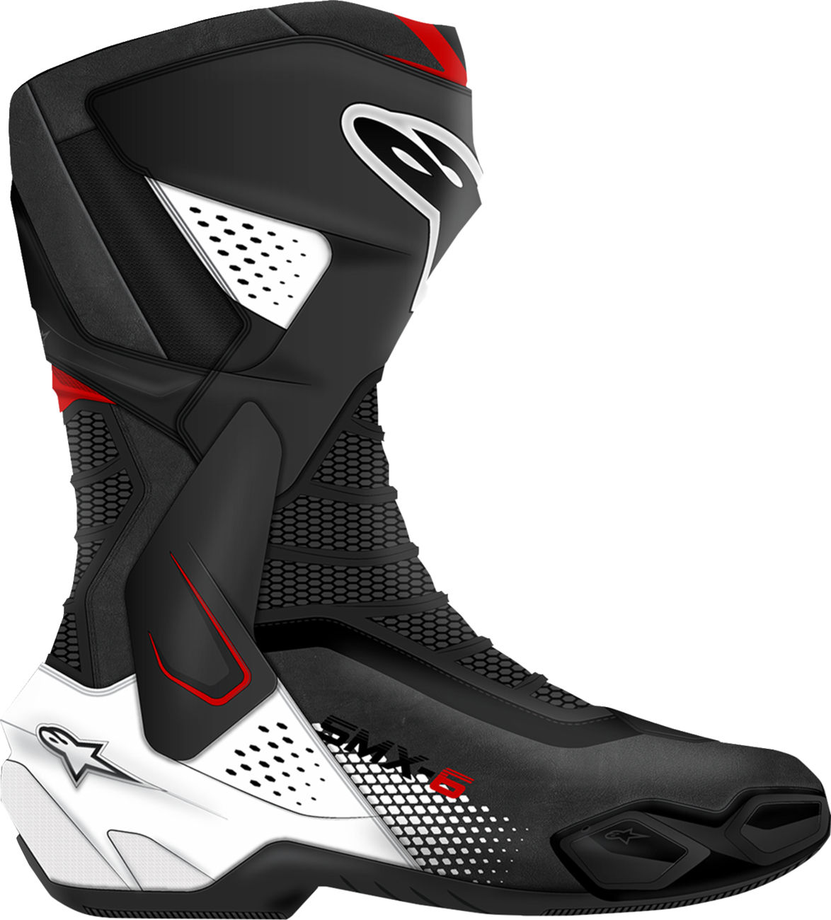 ALPINESTARS SMX-6 V3 Boots - Black/White/Red Graphic - US 9.5/EU 44 2223025-1406-44