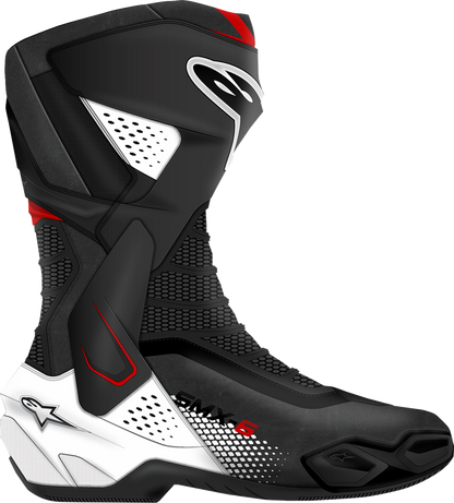 ALPINESTARS SMX-6 V3 Boots - Black/White/Red Graphic - US 12/EU 47 2223025-1406-47