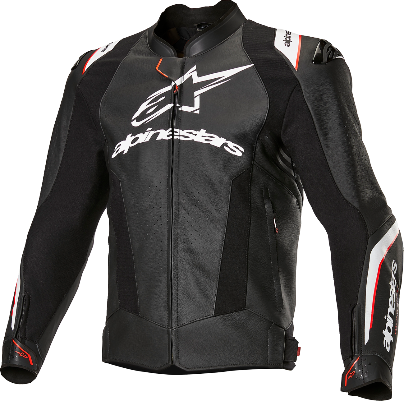 ALPINESTARS Missile v3 Ignition Leather Jacket - Black/White - US 50 / EU 60 3100325-12-60