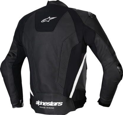ALPINESTARS Missile v3 Leather Jacket - Black/White - US 46 / EU 56 3100125-12-56