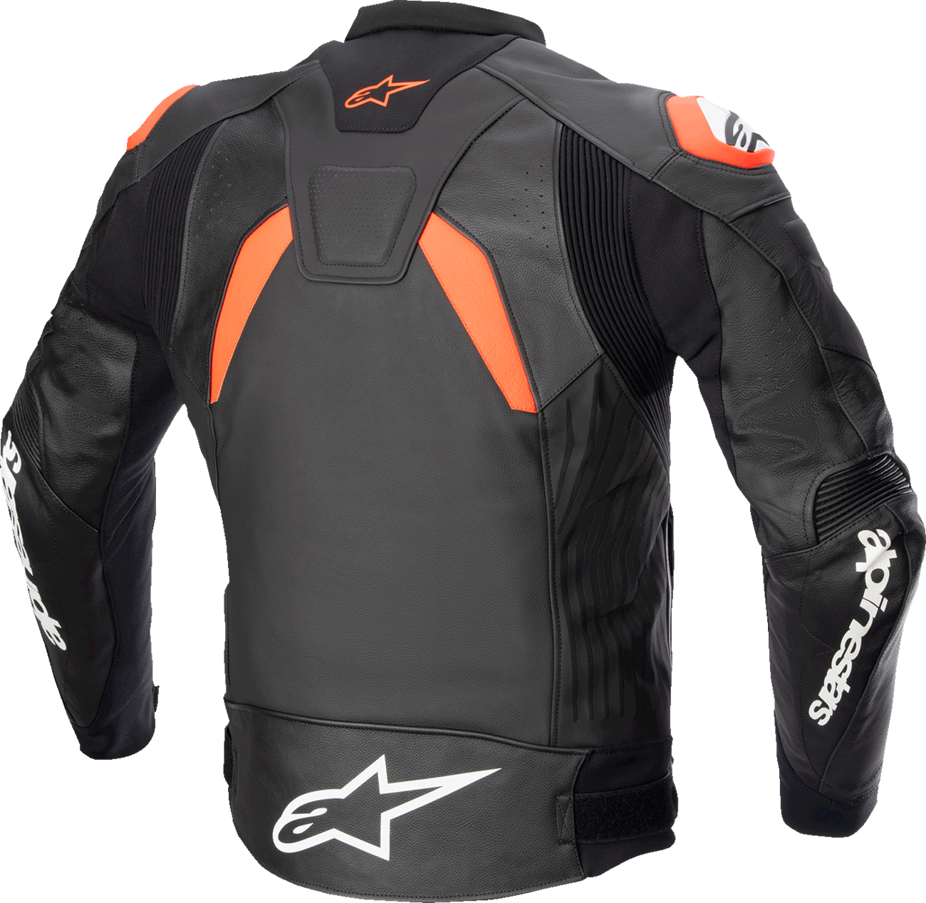 ALPINESTARS GP Plus v4 Leather Jacket - Black/Red Fluo/White - US 50 / EU 60 3100524-1321-60