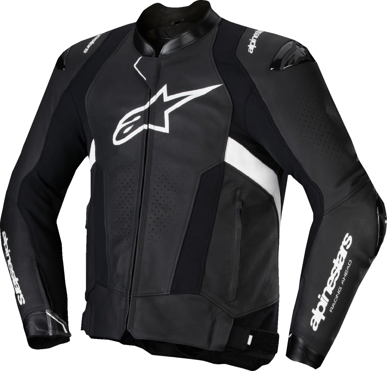 ALPINESTARS Missile v3 Leather Jacket - Black/White - US 50 / EU 60 3100125-12-60