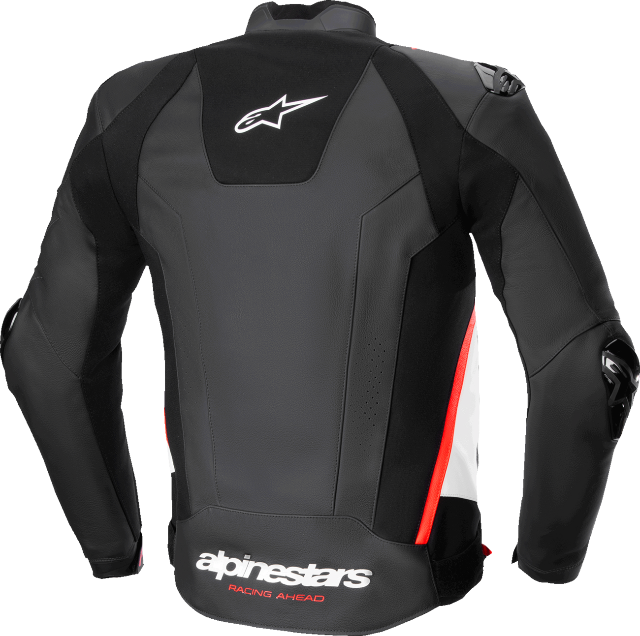 ALPINESTARS Missile v3 Leather Jacket - Black/White/Red Fluo - US 40 / EU 50 3100125-1231-50