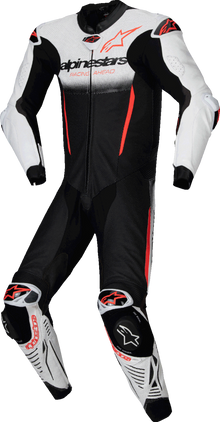 ALPINESTARS GP-R7 1-PC Leather Suit - White/Black/Red Fluo - US 52 / EU 62 3150125-233-62