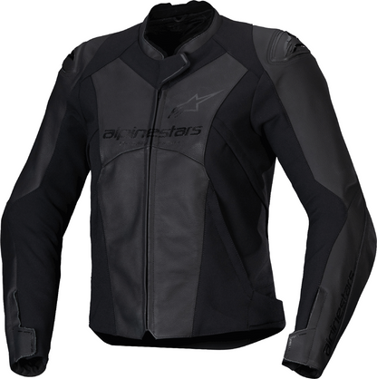 ALPINESTARS Stella Faster v3 Leather Jacket - Black/Black - US 12 / EU 48 3113625-1100-48