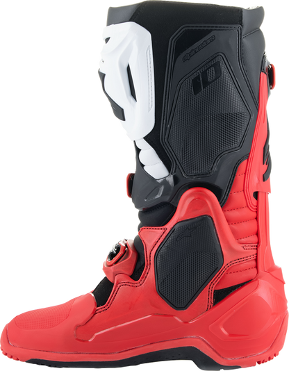 ALPINESTARS Tech 10 Enduro Boots - Bright Red/Black/White - US 7 / EU 40.5 2010025-3016-7