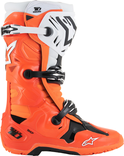 ALPINESTARS Tech 10 Enduro Boots - Fluorescent Orange/Black/White - US 13 / EU 48 2010025-4512-13