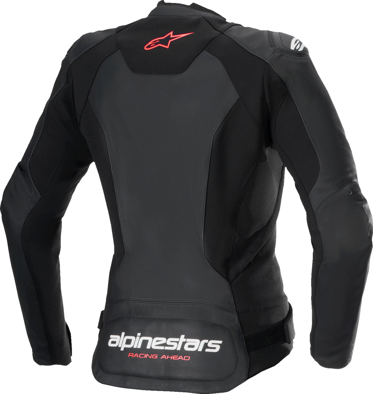 ALPINESTARS Stella Faster v3 Leather Jacket - Black/White Fluo/Coral - US 12 / EU 48 3113625-1781-48