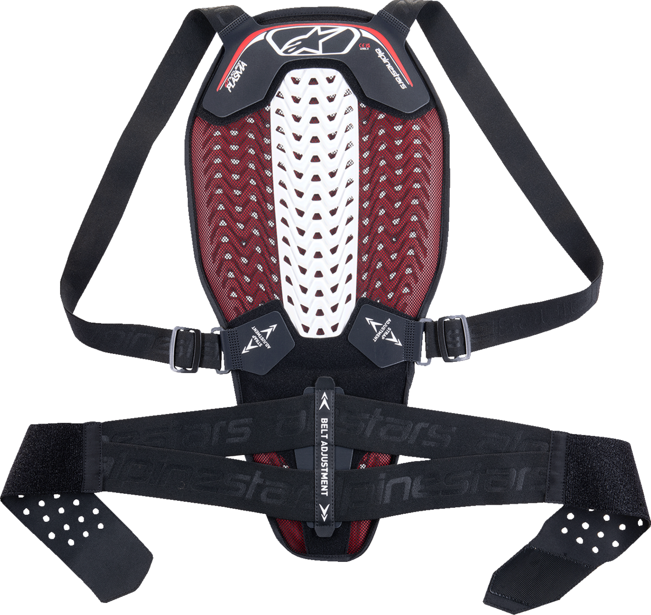 ALPINESTARS Nucleon Plasma Back Protector - Black/White/Red - XL 6504325-123-XL