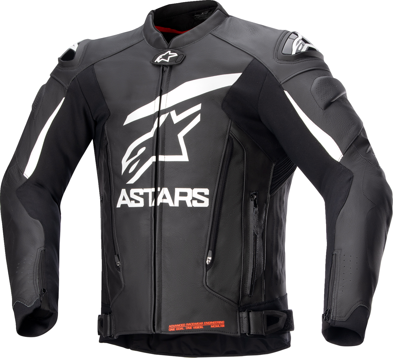 ALPINESTARS GP Plus v4 Leather Jacket - Black/White - US 42 / EU 52 3100524-12-52