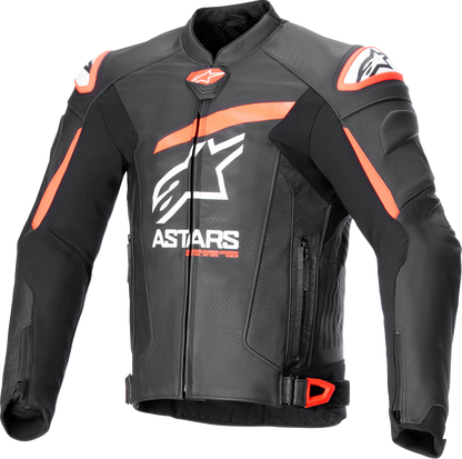 ALPINESTARS GP Plus R v4 Airflow Leather Jacket - Black/Red Fluo/White - US 46 / EU 56 3100624-1321-56