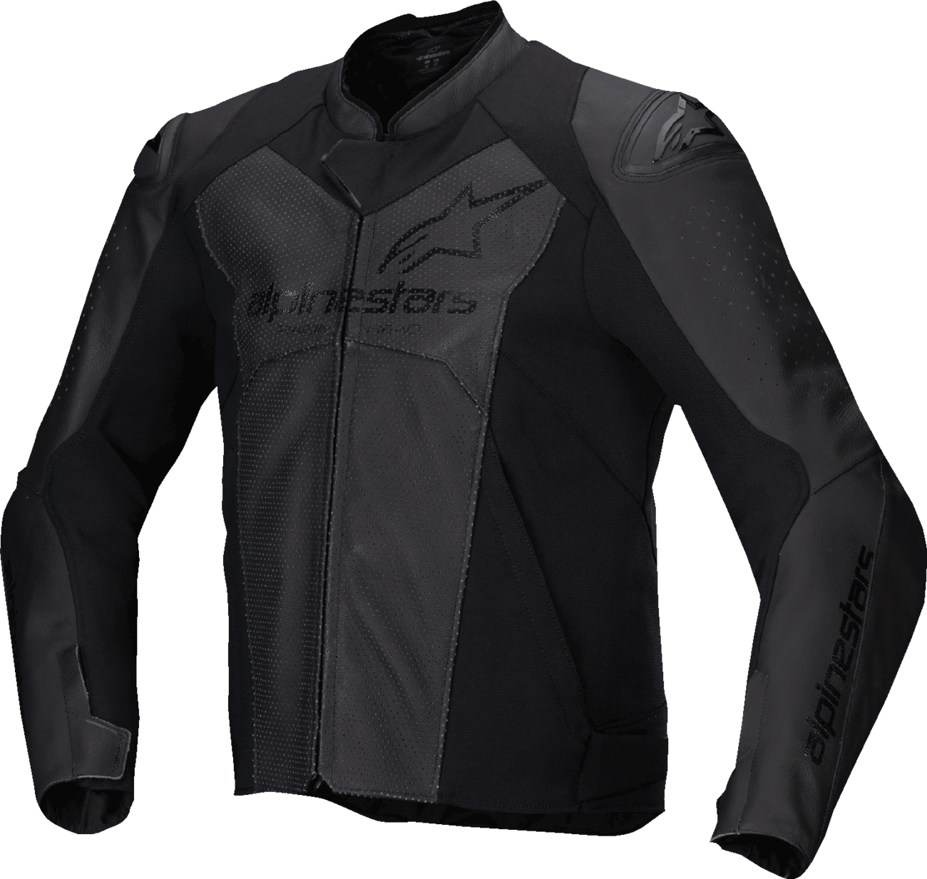 ALPINESTARS Faster v3 Airflow Leather Jacket - Black/Black - US 46 / EU 56 3103625-1100-56