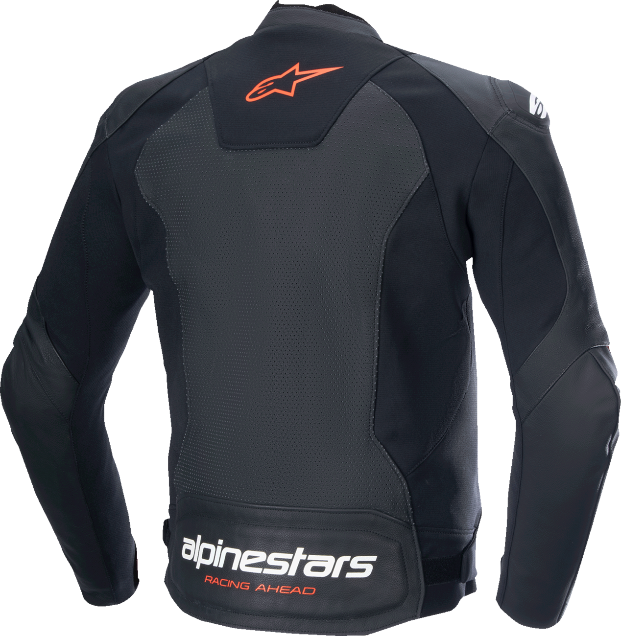 ALPINESTARS Faster v3 Airflow Leather Jacket - Black/Red Fluo - US 44 / EU 54 3103625-1030-54