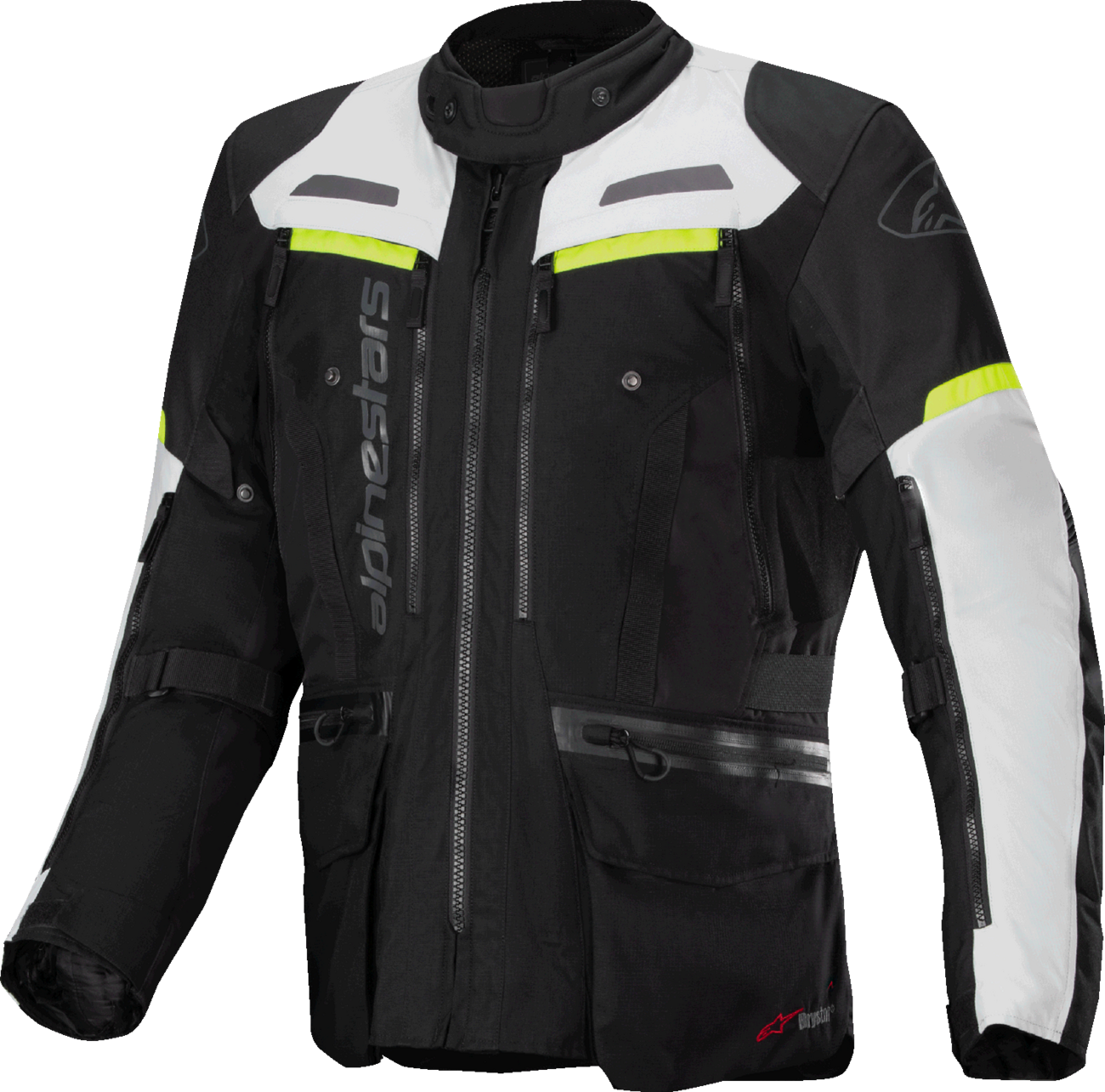 ALPINESTARS Bogota Pro Drystar® Jacket - Dark Black/Ice Gray/Yellow Fluo - Large 3207023-1381-L