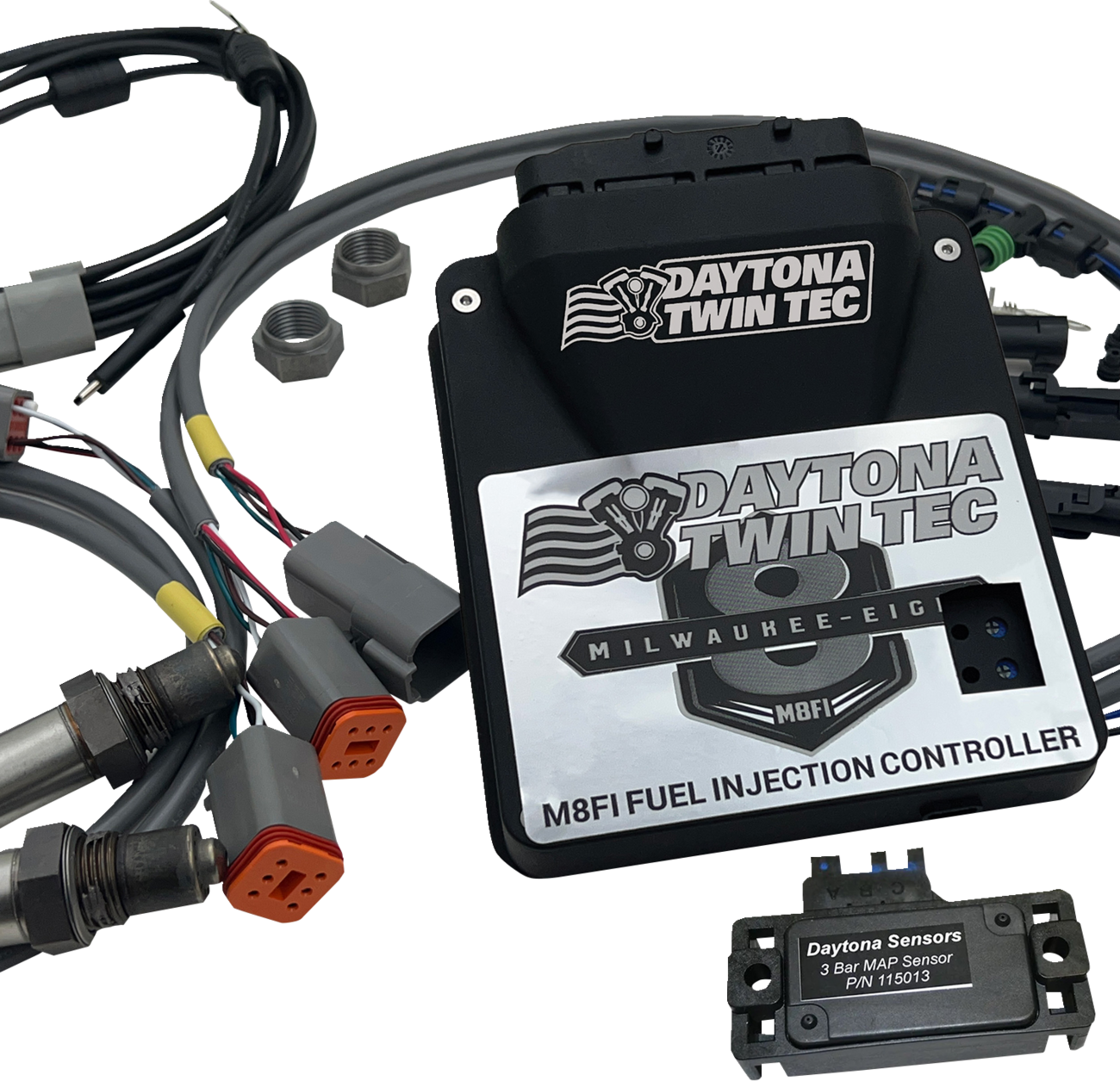 DAYTONA TWIN TEC LLC Auto-tune Electronic Fuel Injection Control Module Kit with 3 BAR Manifold - M8 Touring/Trike 17820
