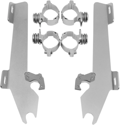 MEMPHIS SHADES Batwing Trigger Lock Mounting Kit - VTX 1300 - Polished MEK1902