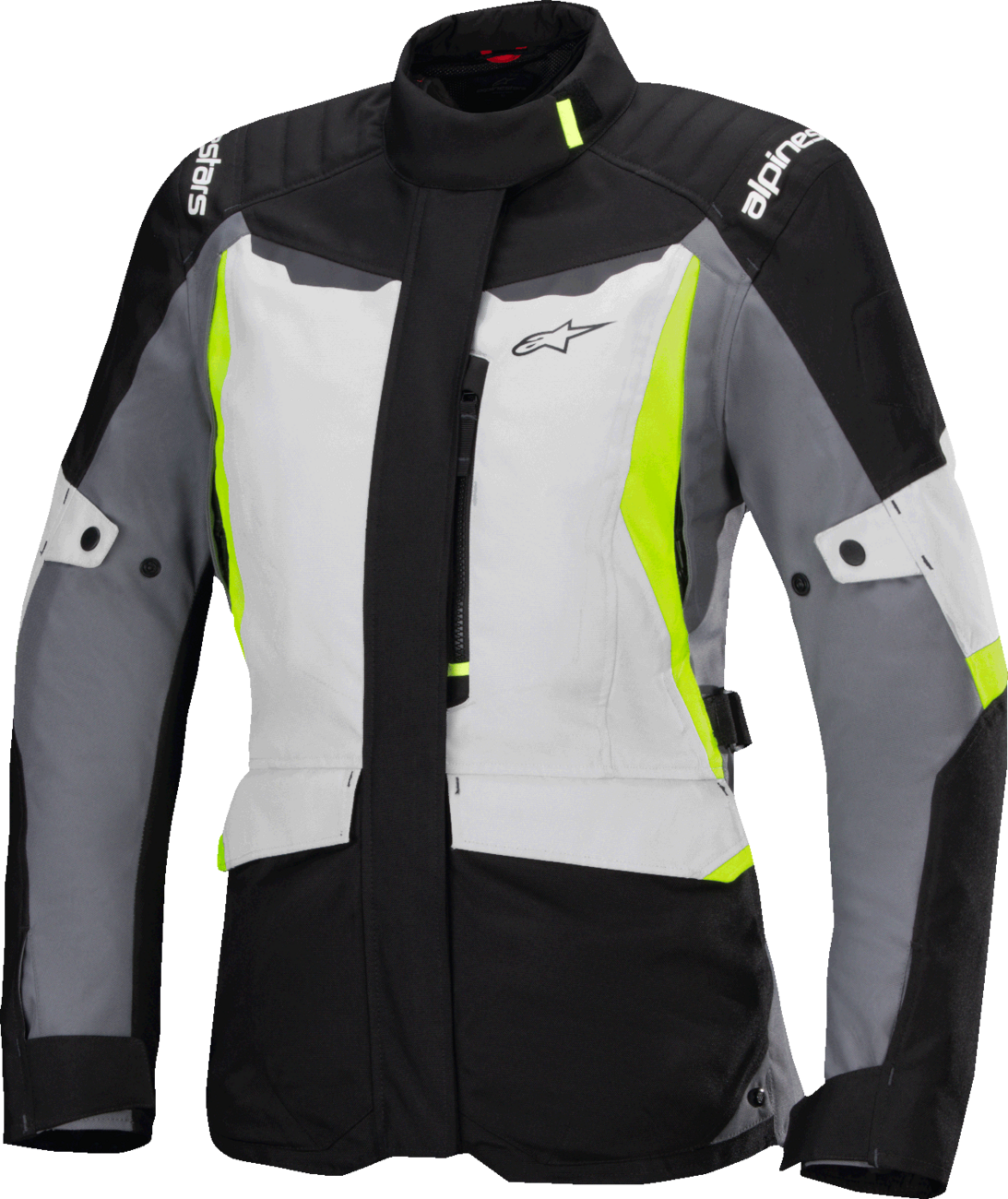 ALPINESTARS Stella ST-1 Waterproof Jacket - Ice Gray/Black/Yellow Fluo - Small 3210325-9145-S