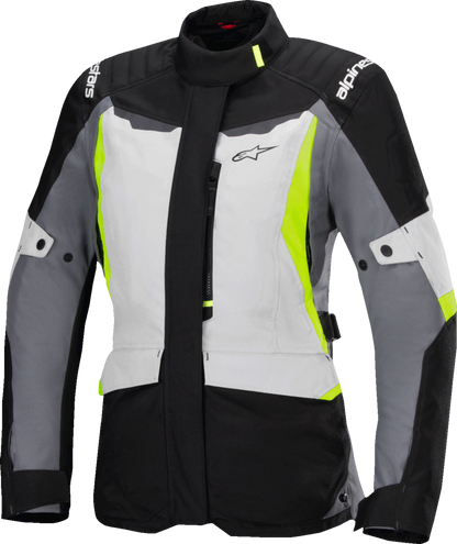 ALPINESTARS Stella ST-1 Waterproof Jacket - Ice Gray/Black/Yellow Fluo - Small 3210325-9145-S