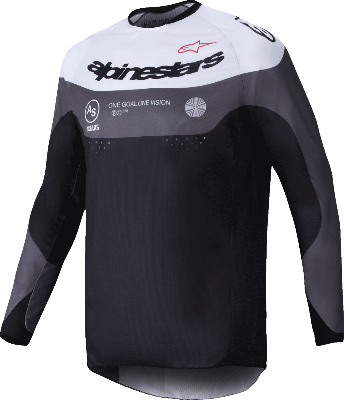 ALPINESTARS Pro-Dura Long-Sleeve Jersey - Black/Magnet White - Large 3760125-1417-L