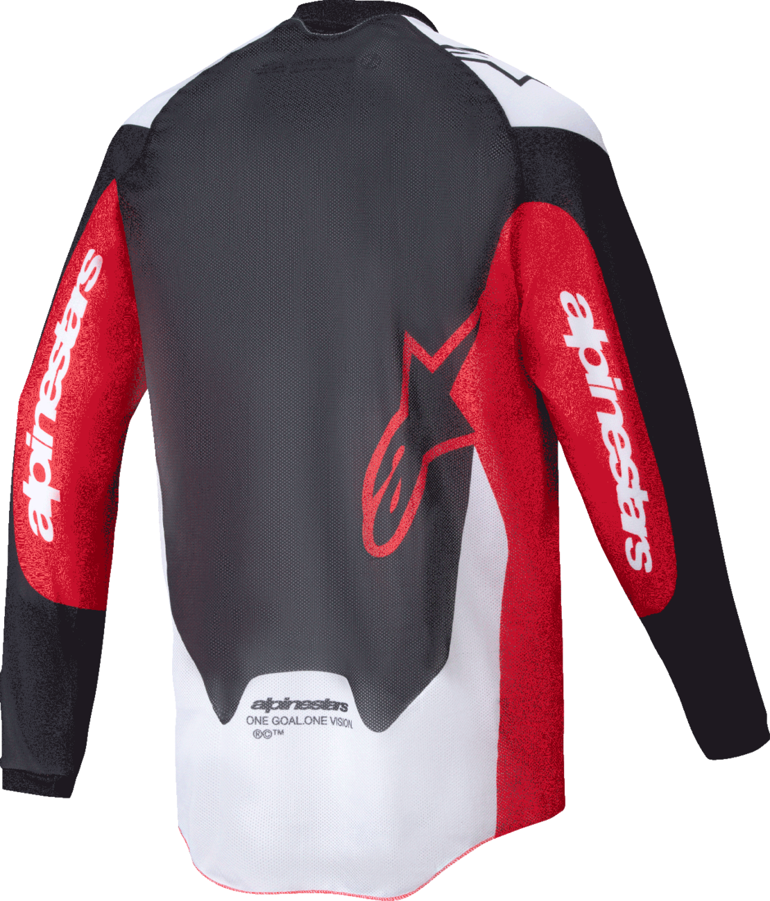 ALPINESTARS Pro-Dura Long-Sleeve Jersey - Black/Bright Red/White - 2XL 3760125-1342-2X