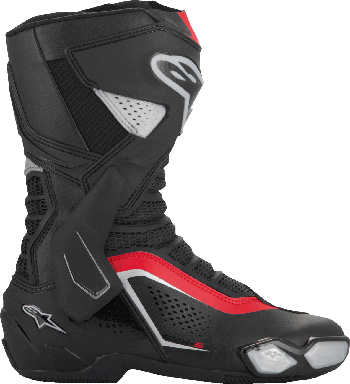 ALPINESTARS SMX-6 V3 Vented Boots - Black/Silver/Red - US 9.5/EU 44 2223225-199-44