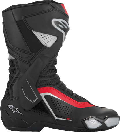 ALPINESTARS SMX-6 V3 Vented Boots - Black/Silver/Red - US 9/EU 43 2223225-199-43