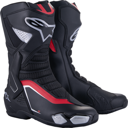 ALPINESTARS SMX-6 V3 Boots - Black/Silver/Red - US 12/EU 47 2223025-199-47