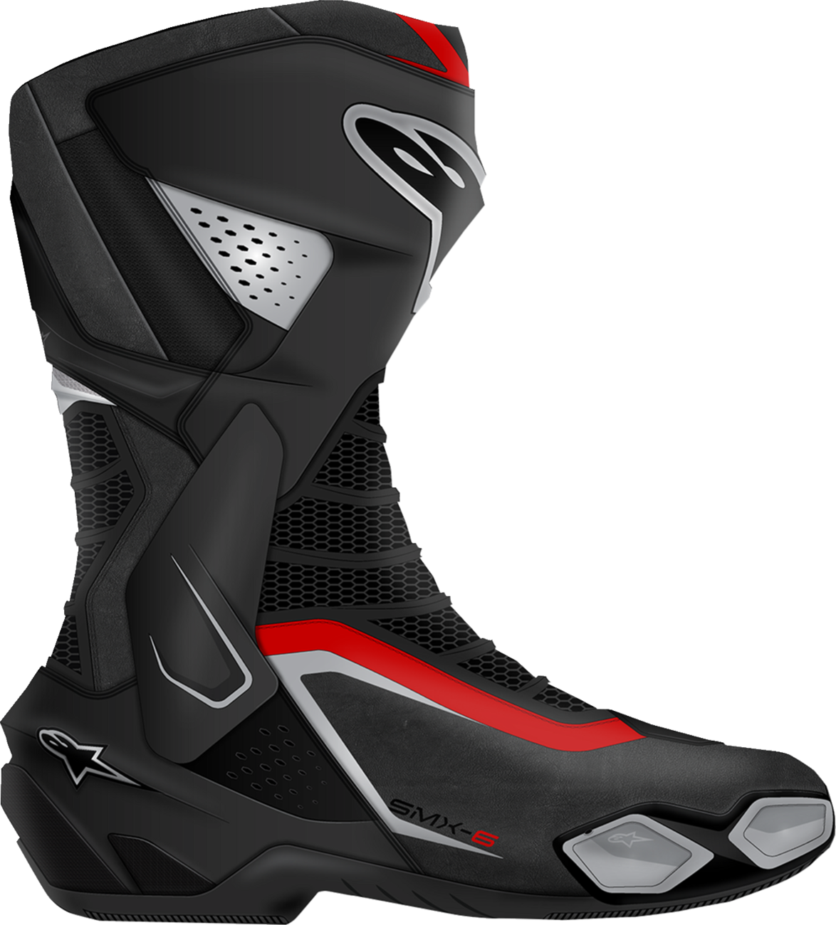 ALPINESTARS SMX-6 V3 Boots - Black/Silver/Red - US 9.5/EU 44 2223025-199-44